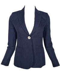 INES DE LA FRESSANGE NICOLETTA JACKET - BLUE/NAVY STRIPE