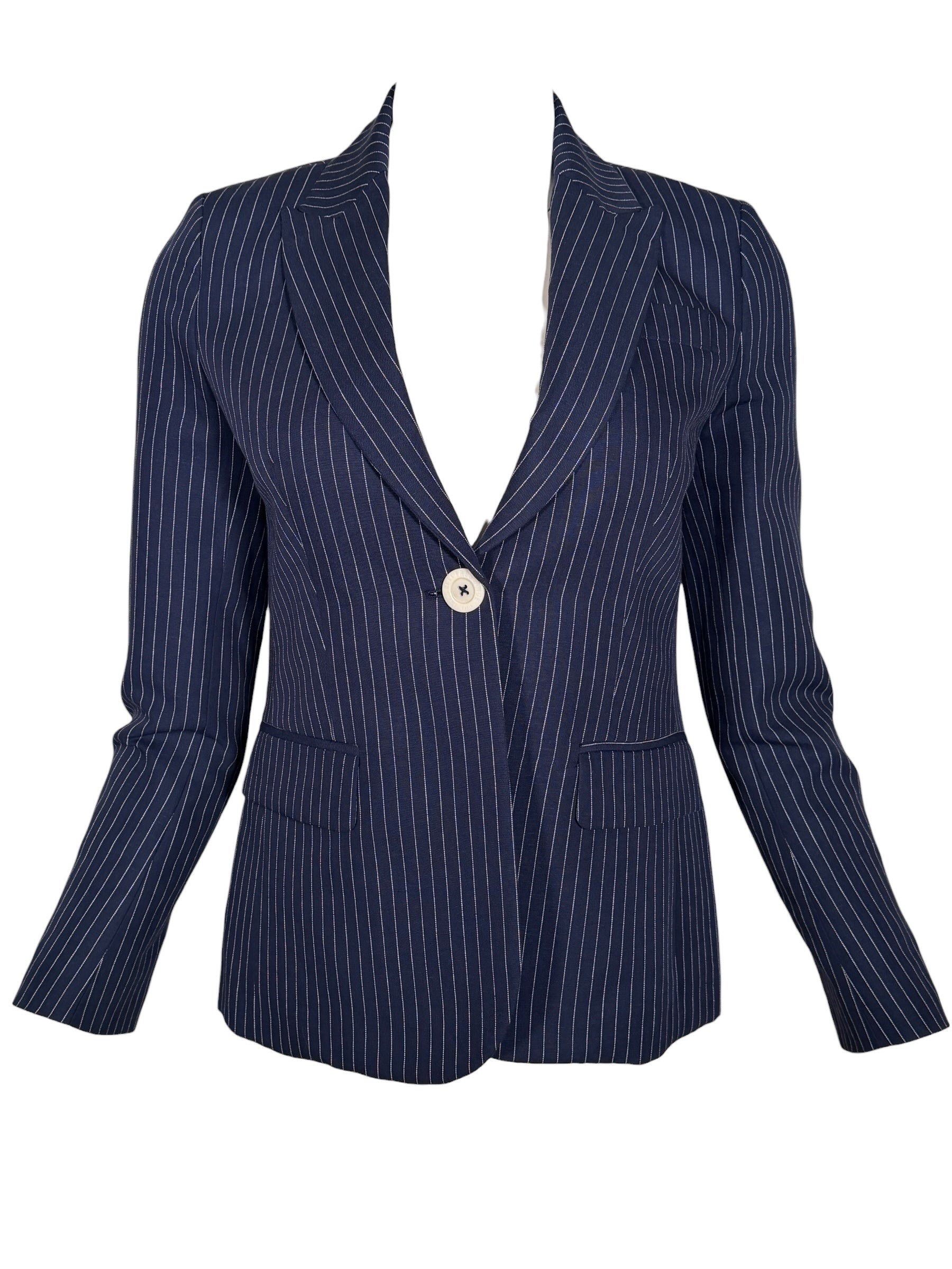 INES DE LA FRESSANGE NICOLETTA JACKET - BLUE/NAVY STRIPE