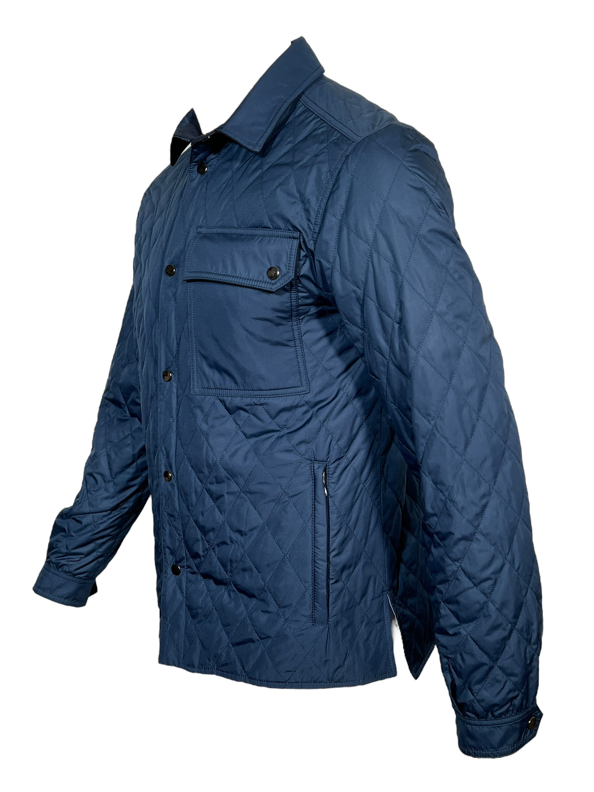 WATERVILLE QUILTED SHIRT JACKET - NAVY