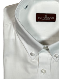 BUTTON DOWN SPORT SHIRT - SOLID WHITE