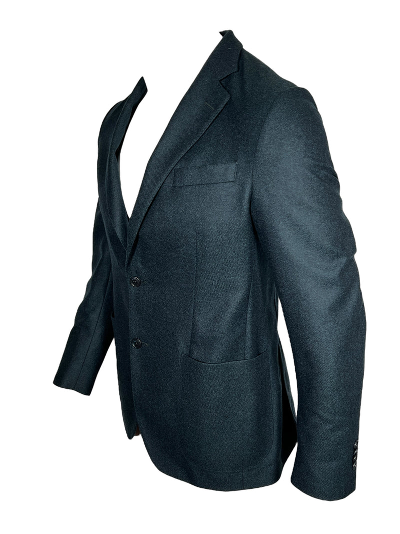 OARS & OLD IVY LORO PIANA WOOL/CASHMERE SPORT COAT - DEEP TEAL