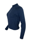 REPEAT CASHMERE RAGLAN MOCK SWEATER - NIGHT