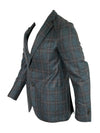 OARS & OLD IVY WOOL SPORT COAT - BLUE PLAID