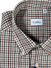 GALLIA MEN'S SHIRT - RED/GREY CHECK