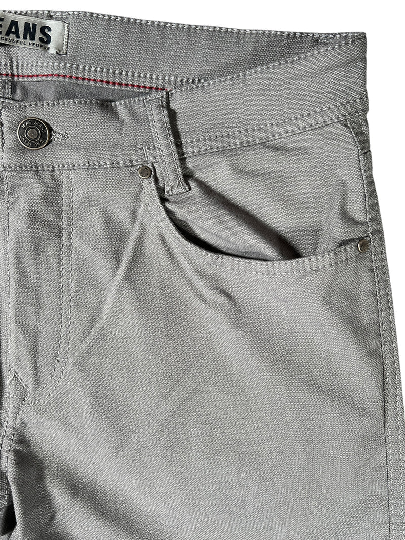 MAC ARNE NAILHEAD 5 POCKET PANT - SILVER