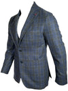 SARTORIA PARTENOPEA SPORT COAT - NAVY/OLIVE PLAID