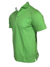 BUTTON DOWN MEN'S TECH PIQUE POLO - SOLID PALM GREEN