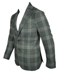 SARTORIA PARTENOPEA SPORT COAT - OLIVE CHECK PLAID