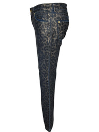 MAC WOMEN'S RICH SLIM JEAN - METALLIC LEOPARD