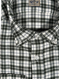 GIANGI NAPOLI MEN'S SHIRT - GREEN & WHITE CHECK