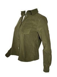 CAMICETTASNOB SOLID BABY CORDUROY BLOUSE - KHAKI