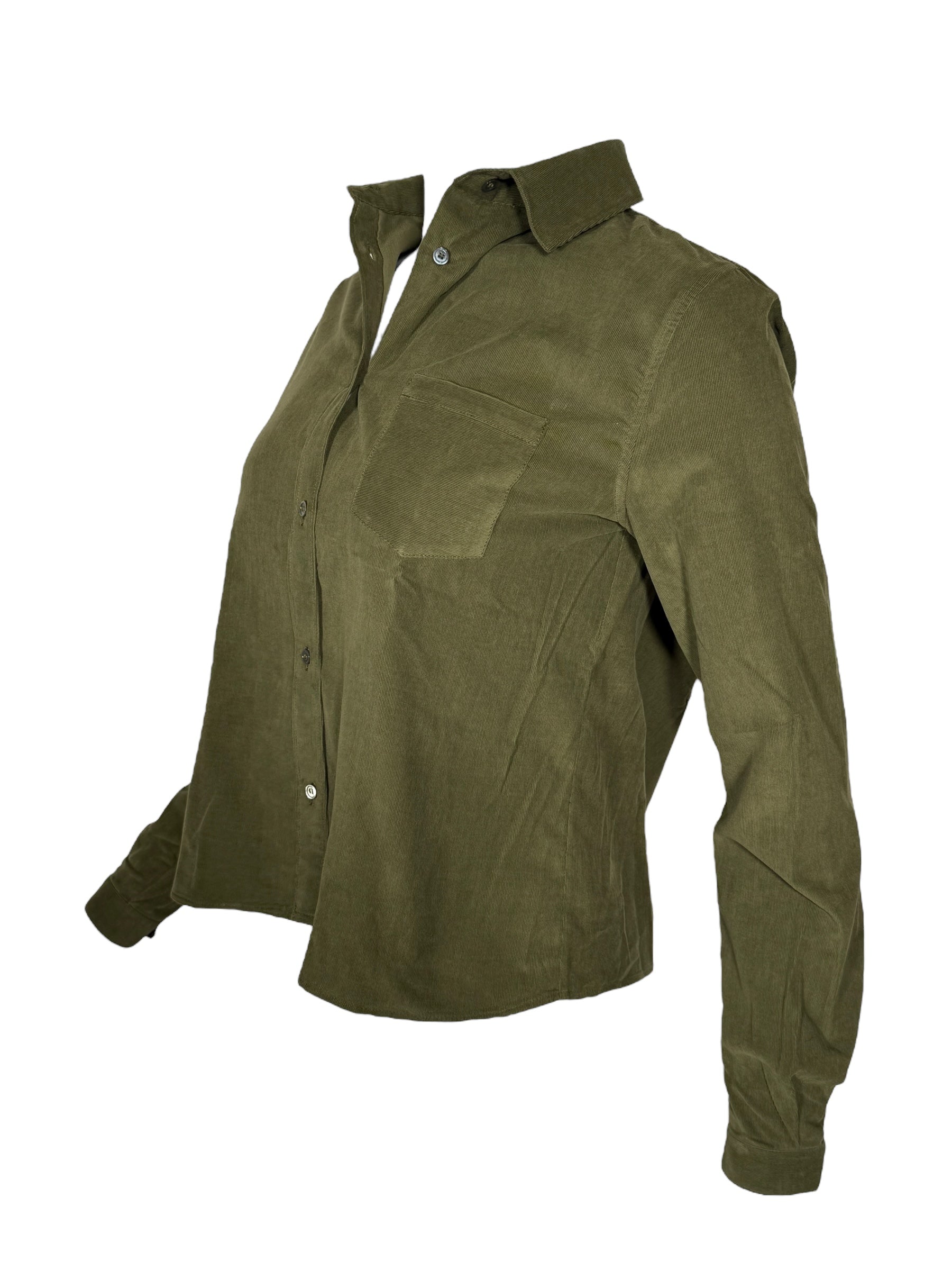 CAMICETTASNOB SOLID BABY CORDUROY BLOUSE - KHAKI