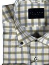 CALDER CARMEL MEN'S SHIRT - OLIVE/BLUE WINDOWPANE
