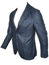 OARS & OLD IVY WOOL/SILK/CASHMERE SPORT COAT - NAVY/OLIVE CHECK