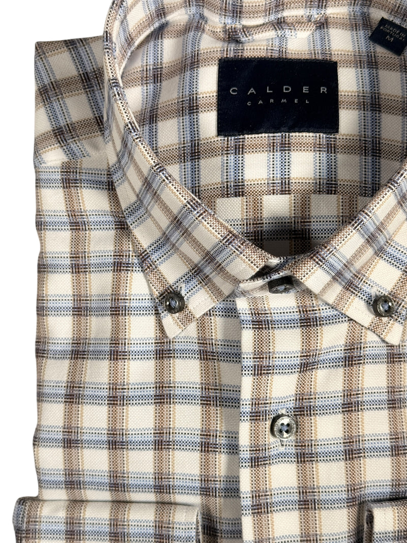 CALDER CARMEL MEN'S SHIRT - SLATE MULTI CHECK