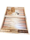 TIZO BURLWOOD BACKGAMMON SET