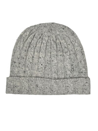 ALAN PAINE ROCHESTER CASHMERE KNIT HAT - SNOWFALL