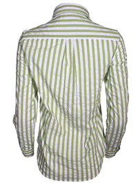 GIANGI NAPOLI WOMEN'S SHIRT - GREEN STRIPE