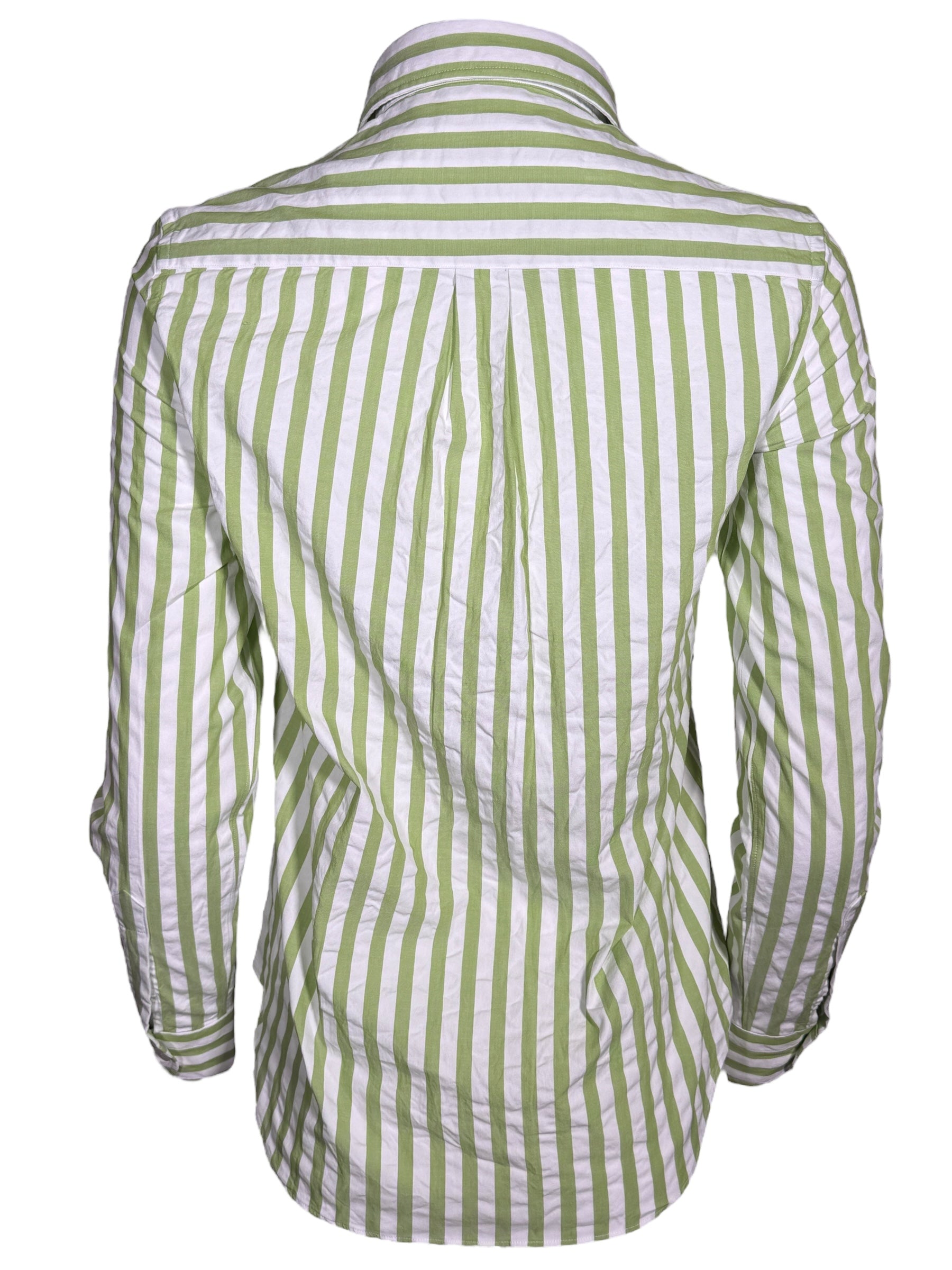 GIANGI NAPOLI WOMEN'S SHIRT - GREEN STRIPE
