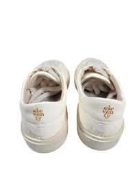 ELEVENTY DEER SKIN LOW TOP SNEAKER - WHITE