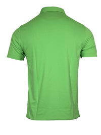 BUTTON DOWN MEN'S TECH PIQUE POLO - SOLID PALM GREEN