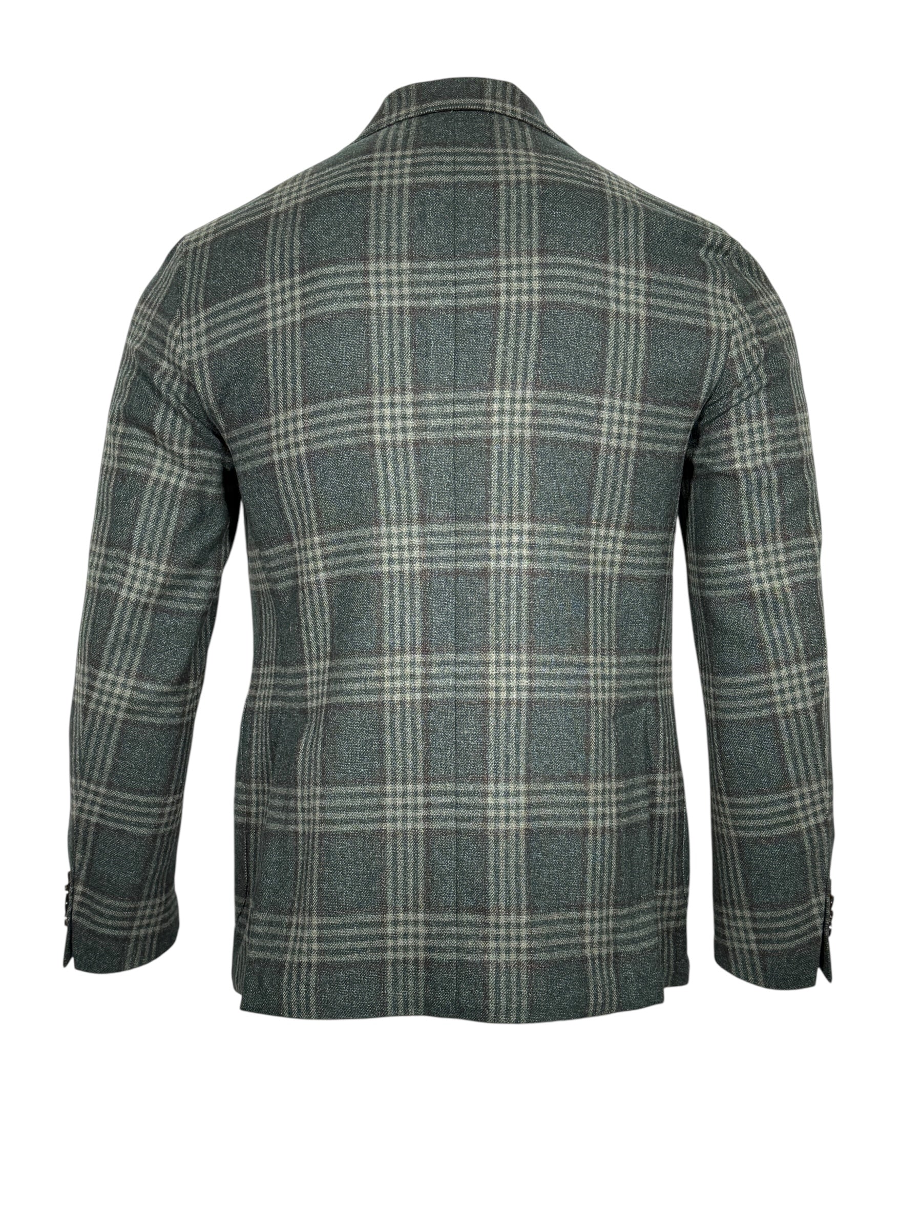 SARTORIA PARTENOPEA SPORT COAT - OLIVE CHECK PLAID