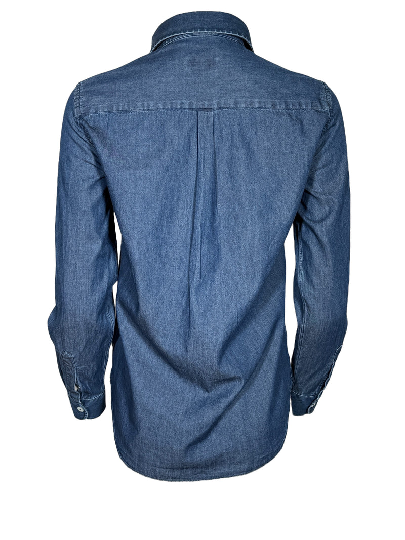 GIANGI NAPOLI WOMEN'S CATY DENIM SHIRT - DARK BLUE WASH