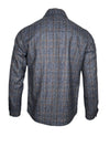 MAURIZIO BALDASSARI CLASSIC WOOL OVERSHIRT JACKET - BLUE NAVY PLAID