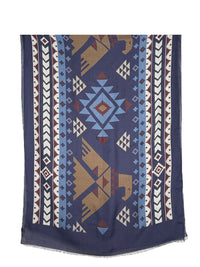 CALABRESE 1924 CASHMERE BLEND SCARF - BLUE EAGLE