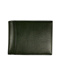 BOSCA 1911 SAFFIANO SMALL BIFOLD WALLET - GREEN