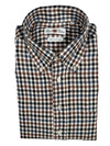 ALAN PAINE CLASSIC FIT SHIRT - CHOCOLATE/NAVY CHECK