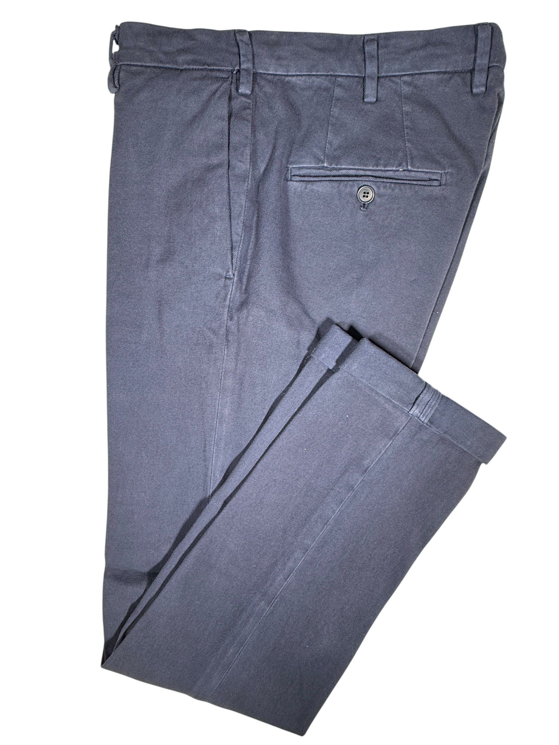 MASON'S COTTON/CASHMERE STRETCH TROUSER - DARK BLUE