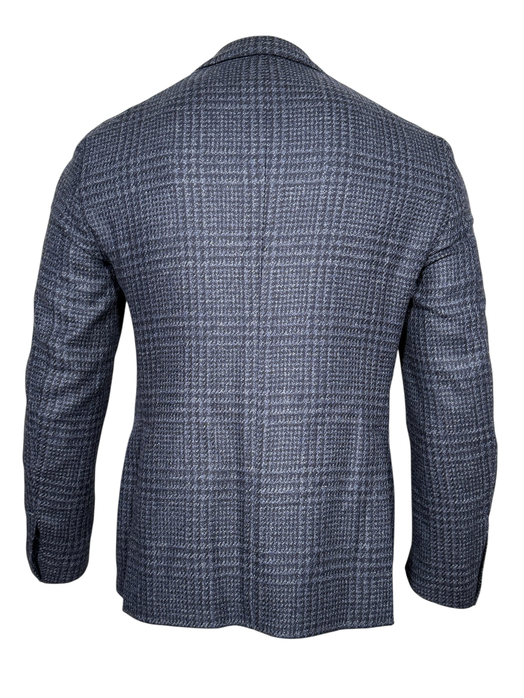 L.B.M. 1911 TAILORED WOOL HOUNDSTOOTH SPORT COAT - NAVY