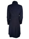 SAND COPENHAGEN CASHMERE BLEND PARKER COAT - NAVY
