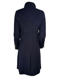 SAND COPENHAGEN CASHMERE BLEND PARKER COAT - NAVY