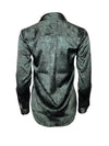 AMINA RUBINACCI ANIMAL PRINT SILK BLOUSE - MALACHITE