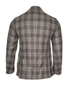 SARTORIA PARTENOPEA SPORT COAT - GREY/BLUE/BROWN CHECK PLAID