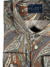 CALDER CARMEL MEN'S SHIRT - MADDER PAISLEY PRINT