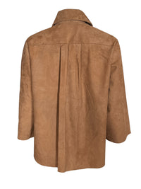 GRENN PILOT WOMEN'S SUEDE JACKET - TAN