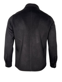 MANTO DOUBLE FACE CASHMERE CHORE JACKET - DEEP NAVY