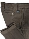 MASON'S SOFT COTTON STRETCH TROUSER - DARK BROWN