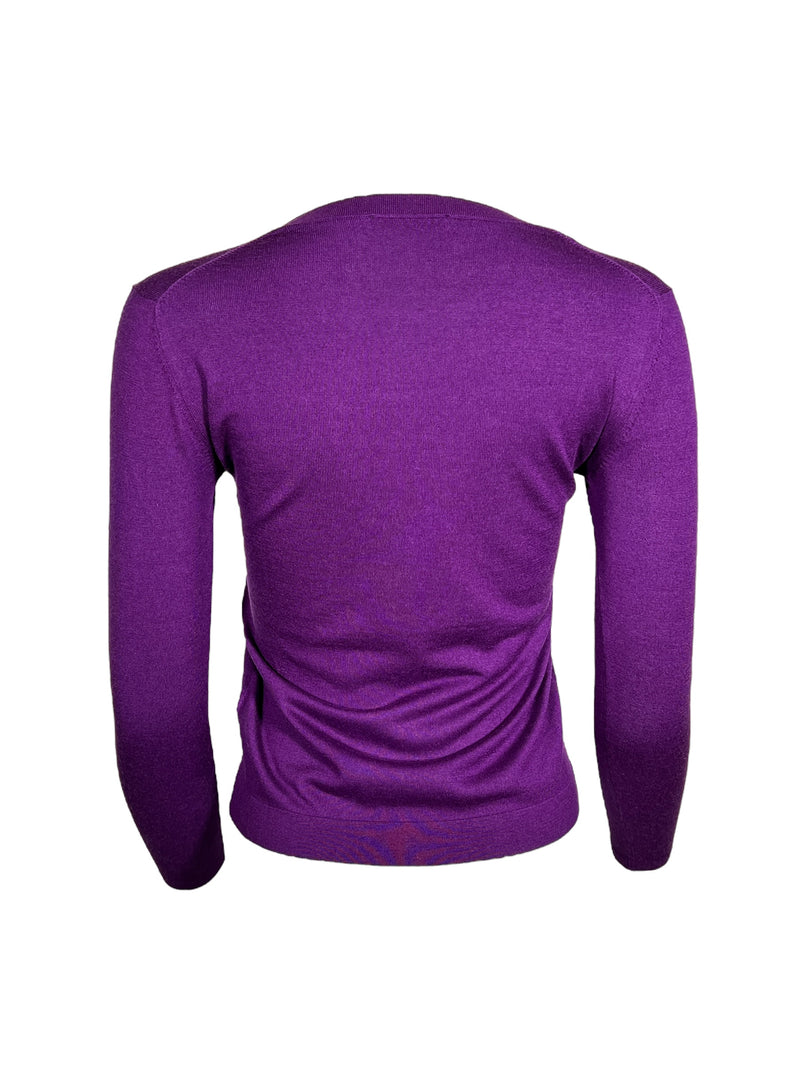 PUROTATTO SILK & CASHMERE CREW SWEATER - ORCHIDEA