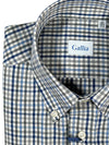 GALLIA MEN'S SHIRT - BLUE/GREY CHECK