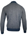 ADESI CASHMERE MEN'S DUAL TONE FULL ZIP SWEATER - CORSARO/SUGHERO