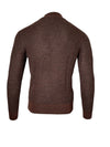 PERU UNLIMITED 1/4 ZIP HOUNDSTOOTH SWEATER - RUST/CHARCOAL