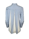 ROSSO 35 BACK PLEATED STRIPED SHIRT - LIGHT BLUE