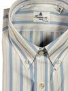 FINAMORE 1925 GIZA POPLIN SHIRT - LIGHT BLUE STRIPE