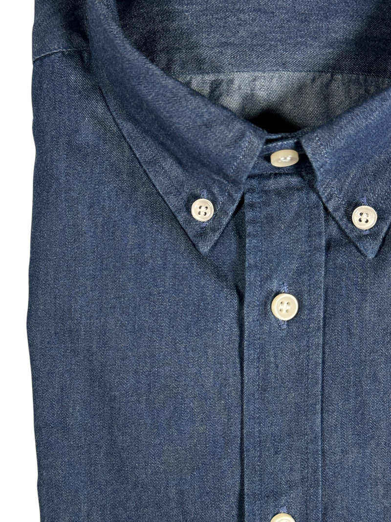 BUTTON DOWN SPORT SHIRT - DARK BLUE DENIM