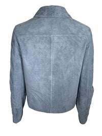 PUROTATTO SUEDE JACKET - LIGHT BLUE