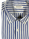 GUGLIELMINOTTI COTTON SHIRT - NAVY STRIPE